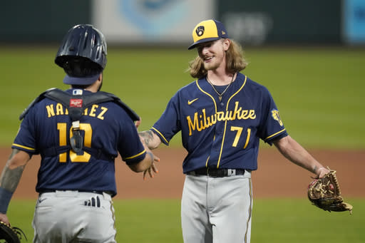 Brewers boost playoff chances with 3-0 win over Cardinals