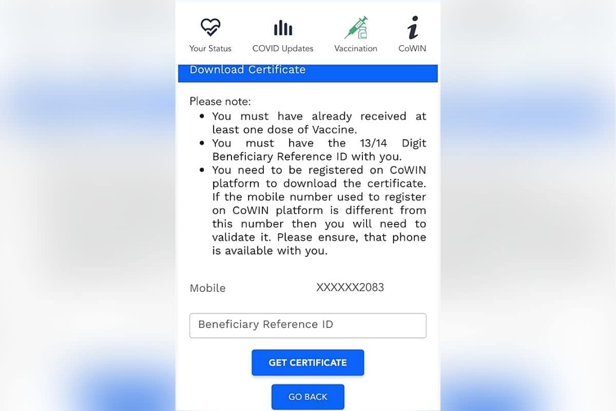 How To Download Covid 19 Vaccine Certificate Online Via Cowin Aarogya Setu App