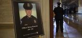 An image of Capitol Police officer Brian Sicknick at the U.S. Capitol. (AP)