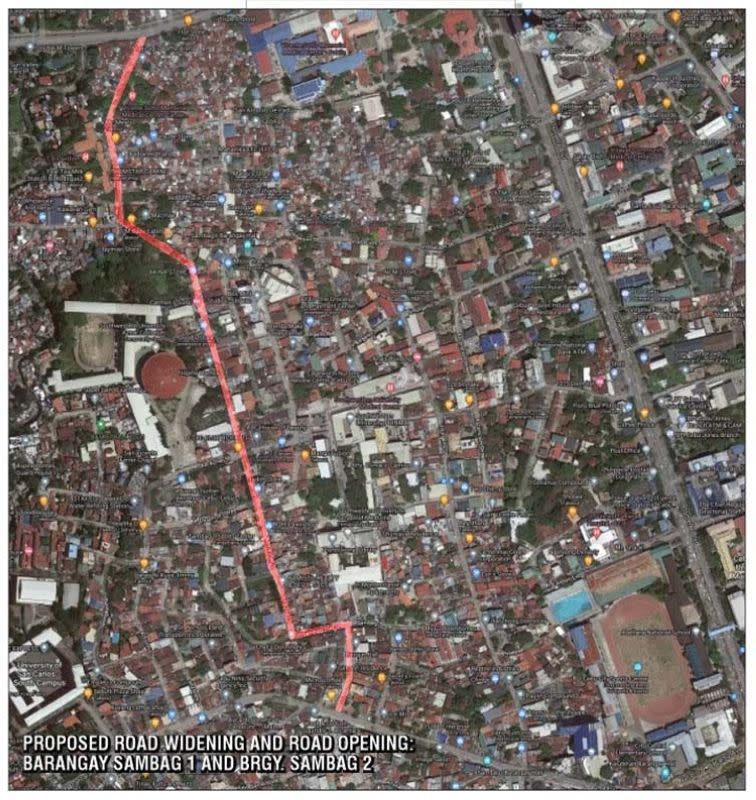 Sambag 2 Cebu City Map City Eyes P15M Road Widening Project