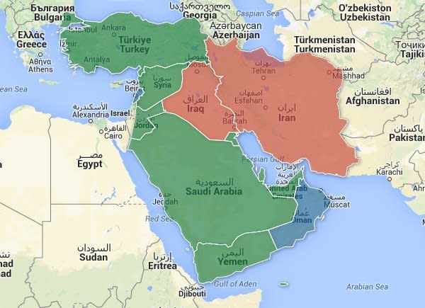 Arabie saoudite carte