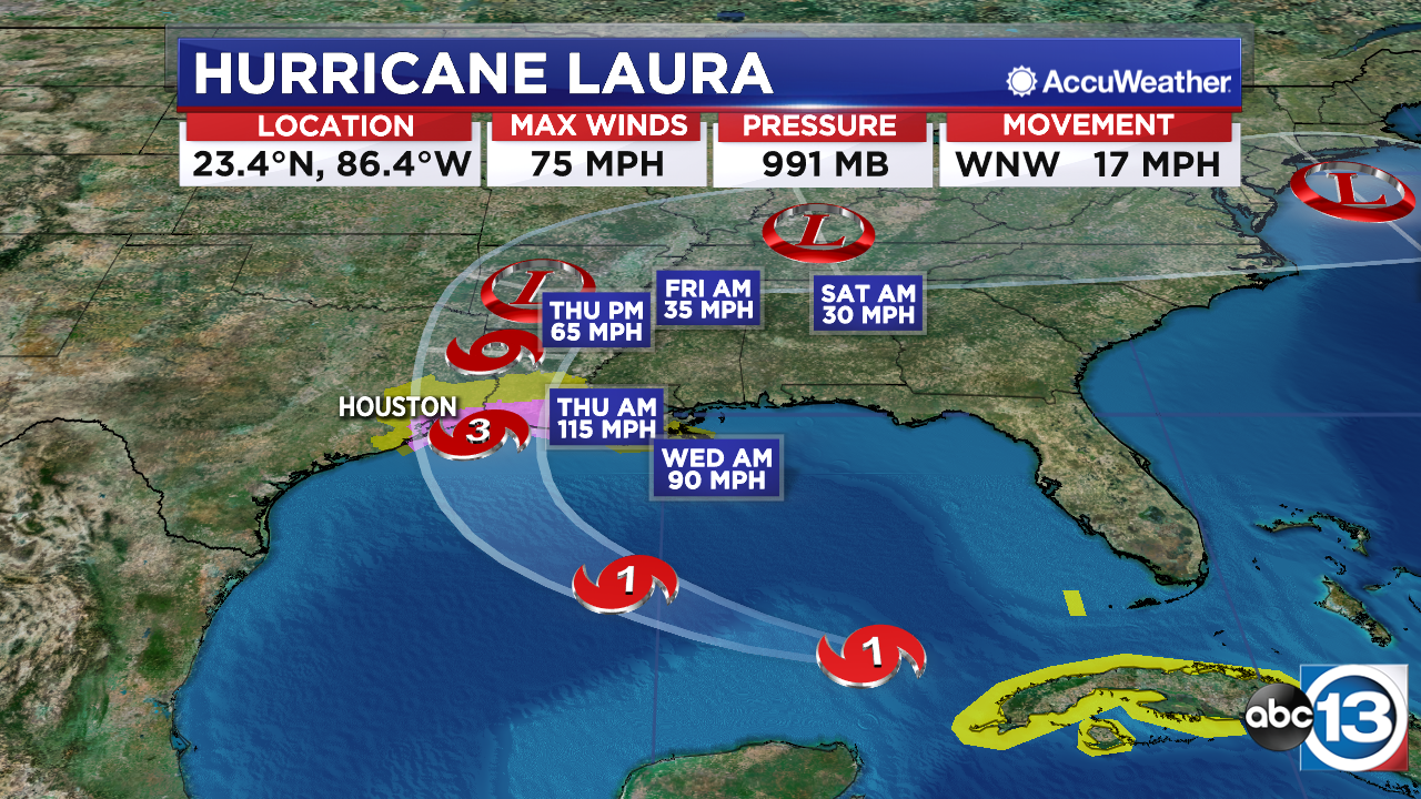 7AM UPDATE: Laura projected to make landfall as major hurricane [Video]