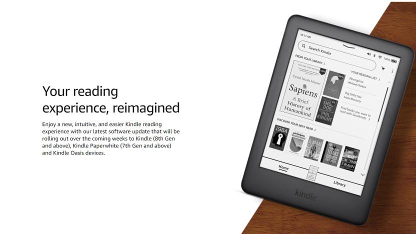 Amazon Kindle software update