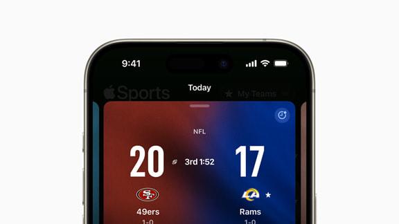 Apple Sports gears up for football with new updates that can track NFL and NCAAF games on game day.