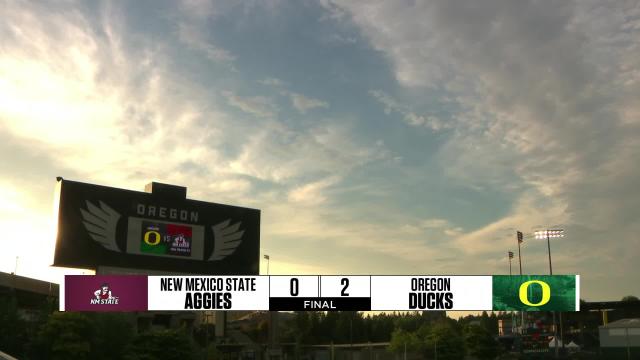 Oregon blanks New Mexico State 2-0 to begin 2022 season