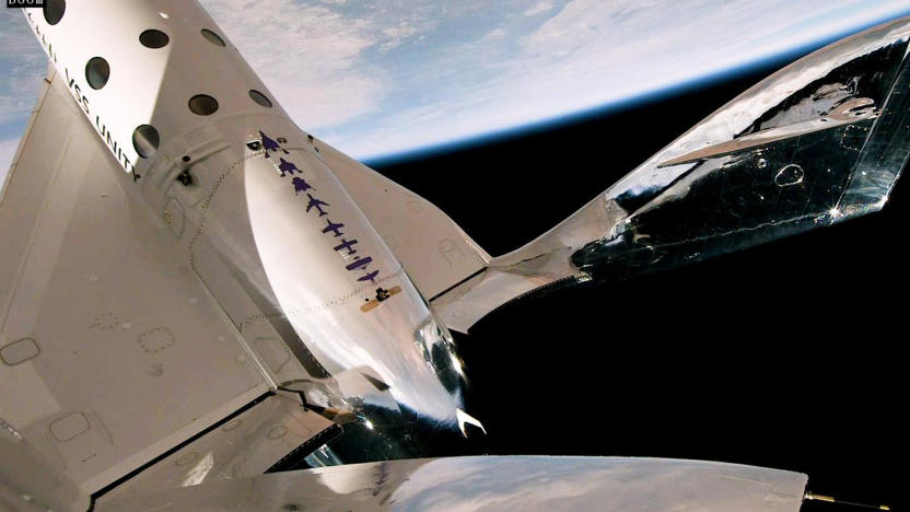 Virgin Galactic Unity 25 mission in space