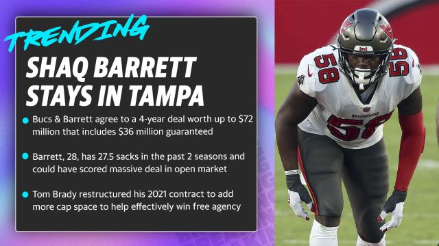 Shaq Barrett stays in Tampa