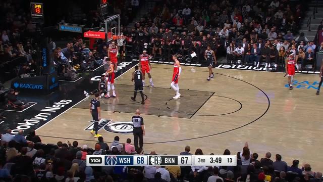 Royce O’Neale with an and one vs the Washington Wizards