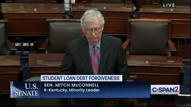 Sen. Minority Leader Mitch McConnell says “you could hardly dream up something m..