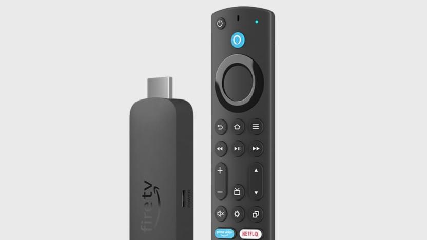 An image of a Fire Stick and a remote. 