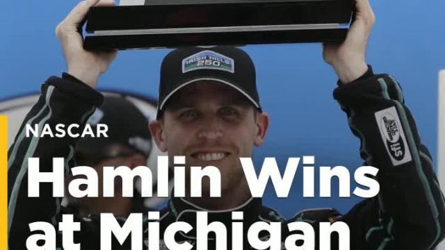 Hamlin edges Byron in thrilling Xfinity finish at Michigan