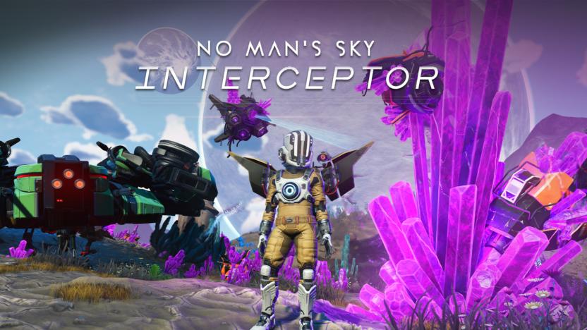 Key artwork for No Man's Sky Interceptor update.