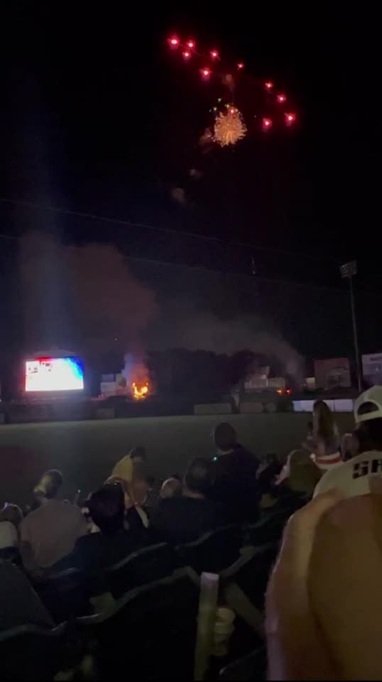 July 4th fireworks show sparks fire at N.J. ballpark 