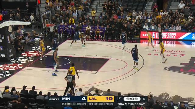 Wenyen Gabriel with a dunk vs the Minnesota Timberwolves