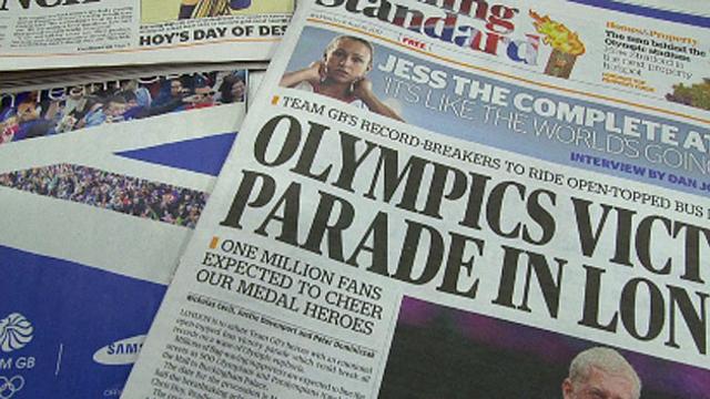 Why the London tabloids love the Olympians