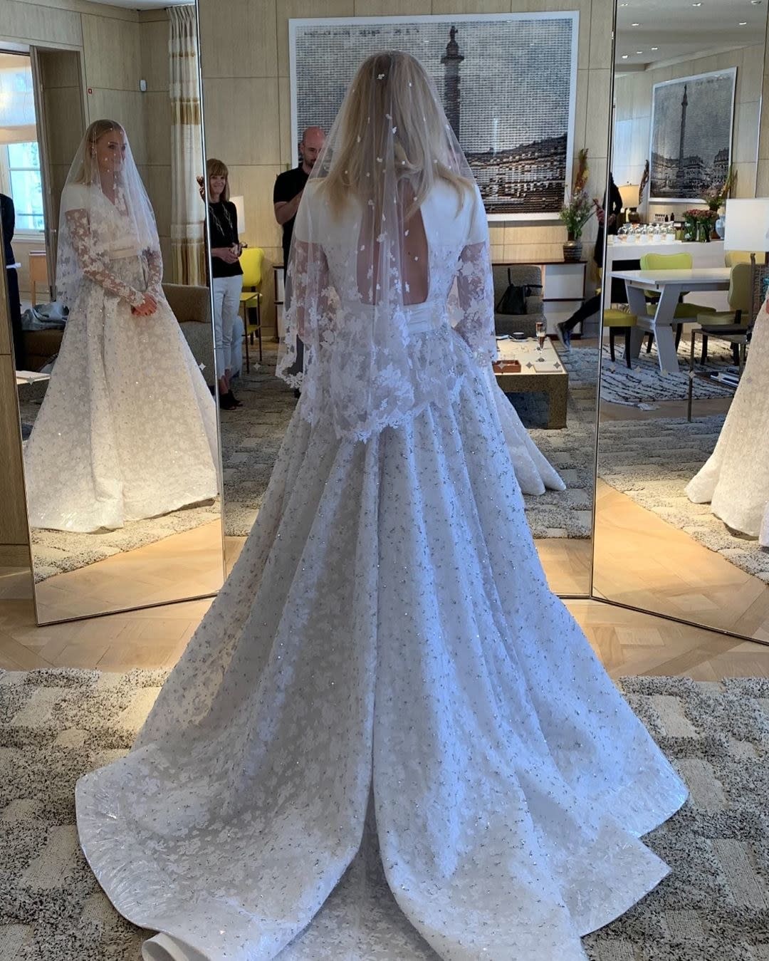 Every Single Detail We Know About Sophie Turner&#39;s Custom Louis Vuitton Wedding Dress