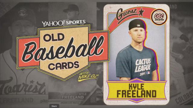 Kyle Freeland opens old baseball cards