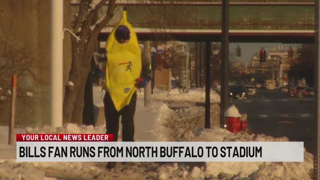 Bills fan runs 17 miles from North Buffalo to stadium for game