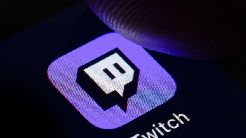 BERLIN, GERMANY - OCTOBER 11: In this photo illustration the logo of live streaming video platform Twitch is displayed on a smartphone on October 11, 2019 in Berlin, Germany. (Photo Illustration by Thomas Trutschel/Photothek via Getty Images)