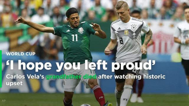 Carlos Vela announces grandfather died after watching historic upset of Germany