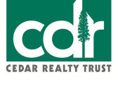 Cedar Realty Trust and Wheeler Real Estate Investment Trust Announce Dismissal of Lawsuit