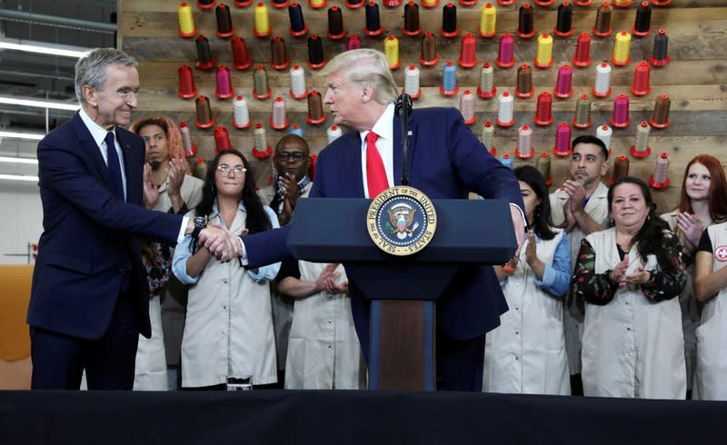 Trump&#39;s Vuitton visit stirs discord at the brand as designer hits out