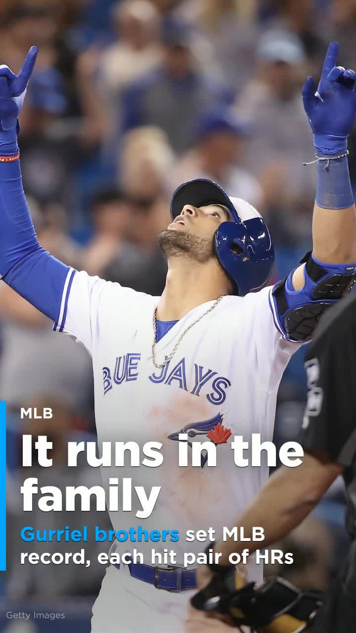 Gurriel brothers, Yuli and Lourdes, each hit 2 homers on the same night 