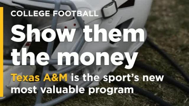 Texas A&M now sits atop the list of college football's most valuable programs