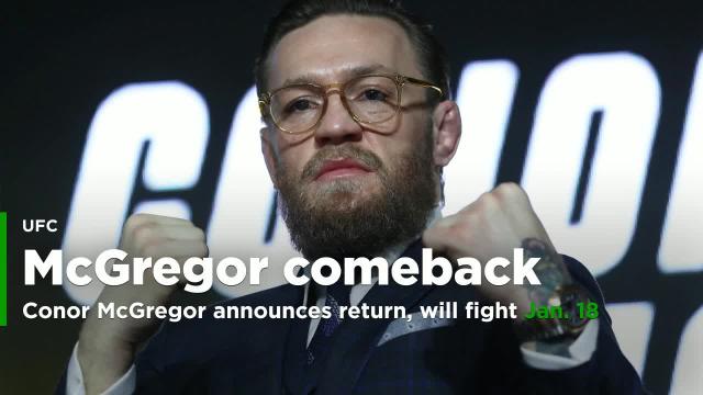Conor McGregor announces return