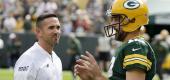 Matt LaFleur, Aaron Rodgers. (AP)