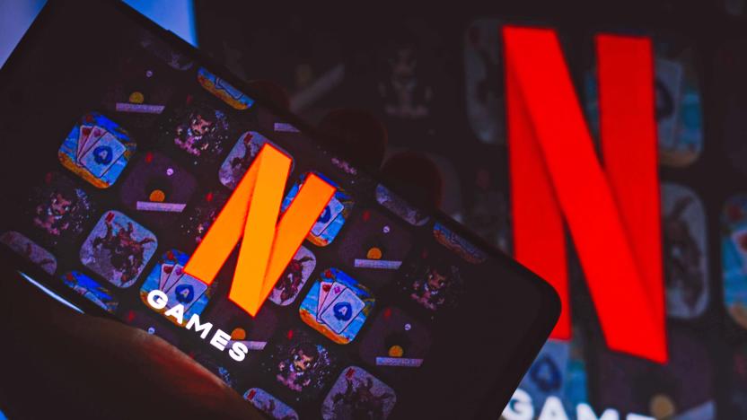 BRAZIL - 2021/11/04: In this photo illustration the Netflix Games logo seen displayed on a smartphone,. 