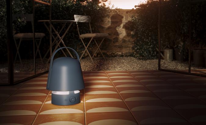 outdoor speaker lamp