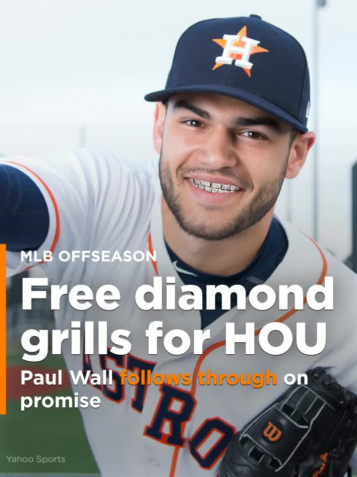 Paul Wall follows through on promise to get Astros free diamond grills