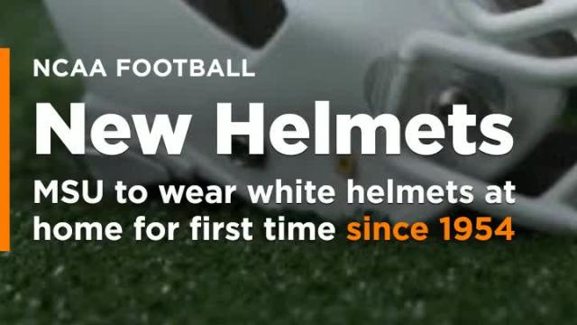 Michigan State to wear white helmets at home for first time since 1954