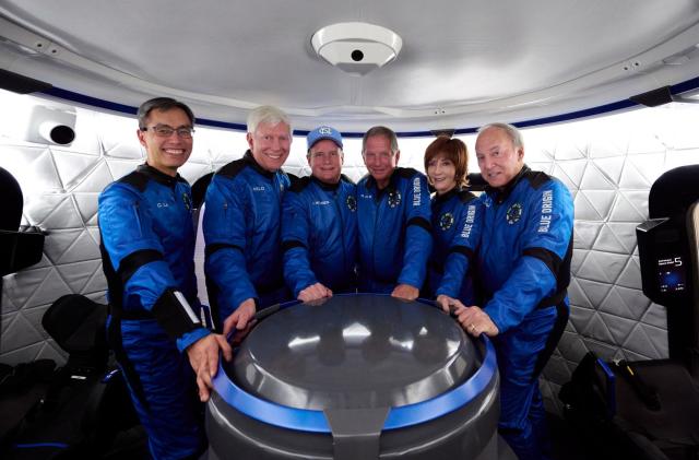 Watch Blue Origin's next space tourist launch with a crew of six