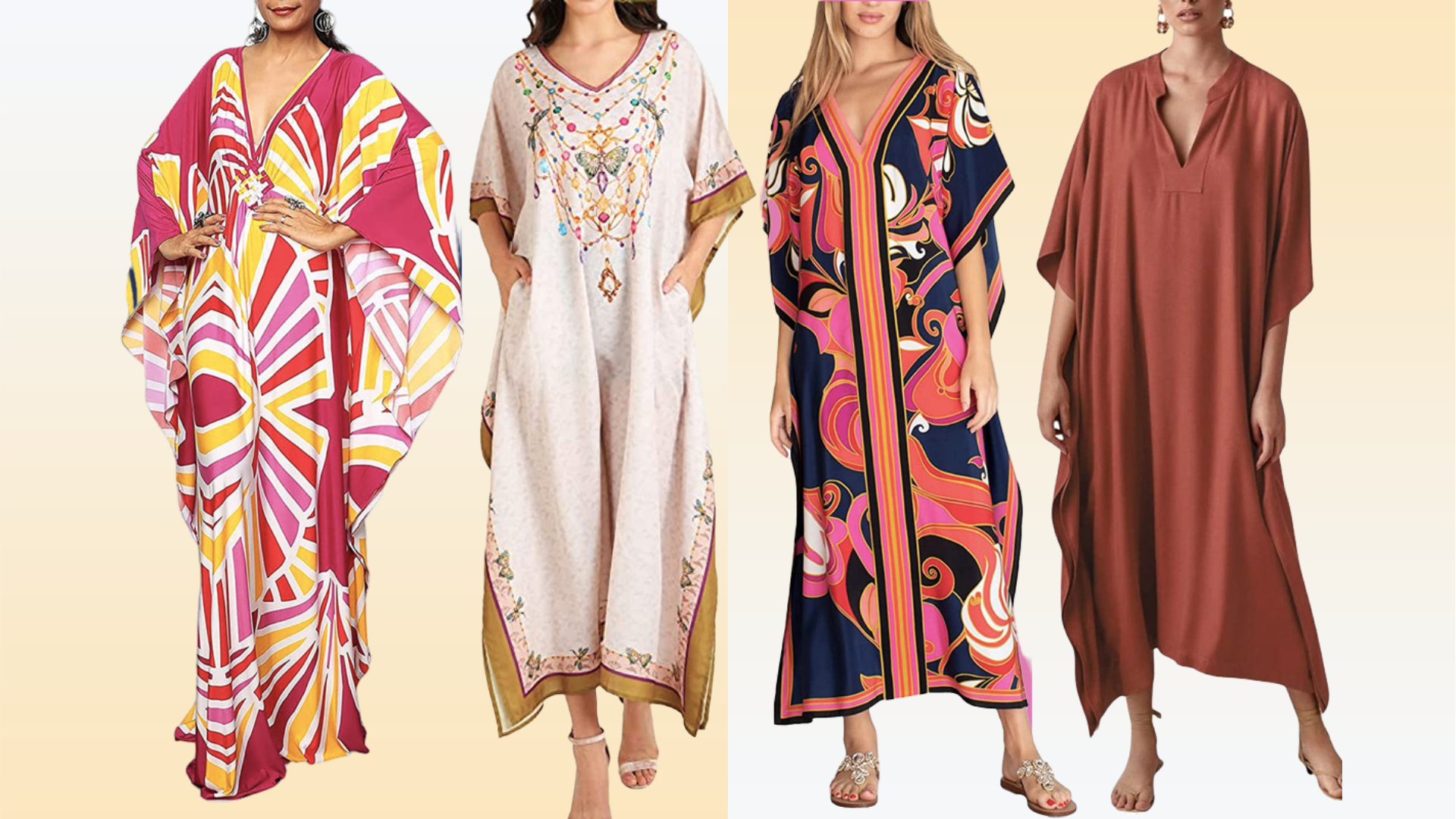 These caftans are easy, breezy and great for the summer heat, from just $15