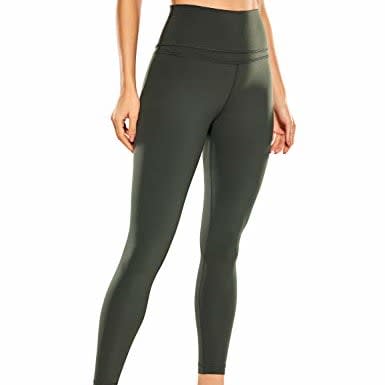 MOOSLOVER Women V Cross Waist Butt Lifting Leggings with Pockets High Waisted  Yoga Pants Medium Black-016