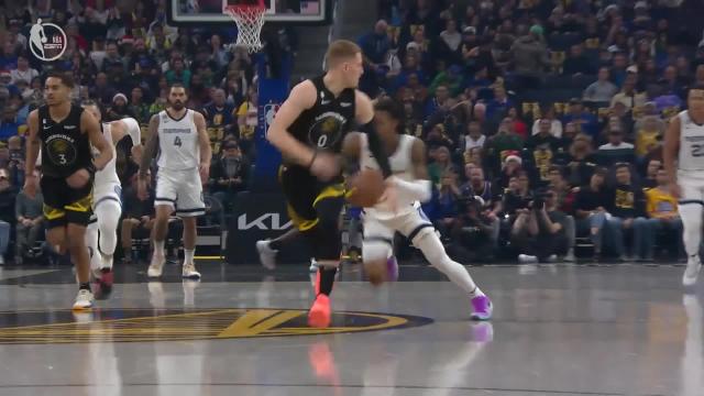 Ja Morant with an and one vs the Golden State Warriors