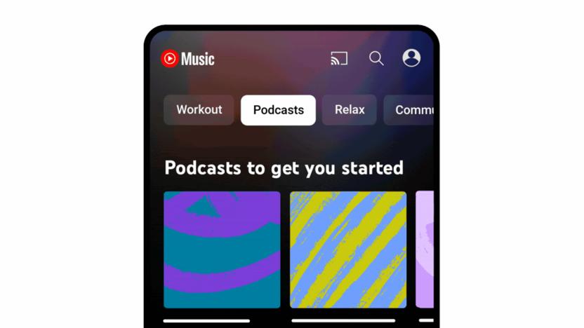 Podcasts in YouTube Music