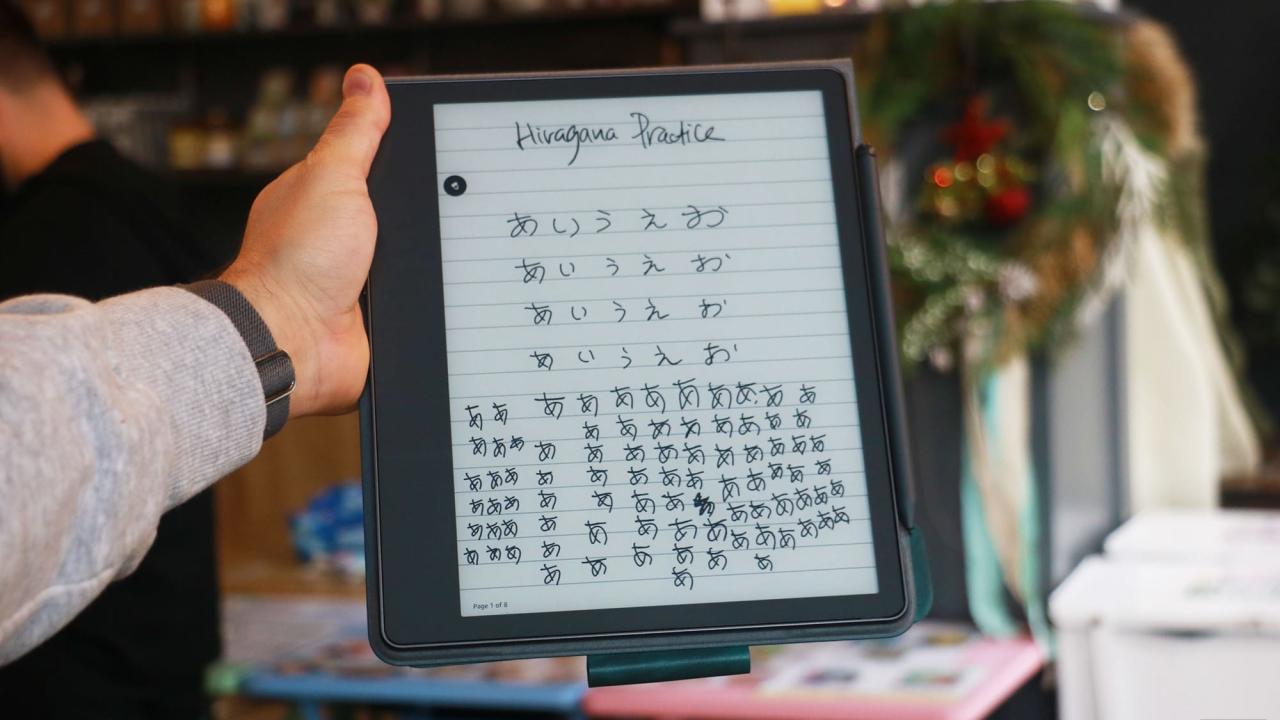 The best e-ink tablet I've tested was not made by  or