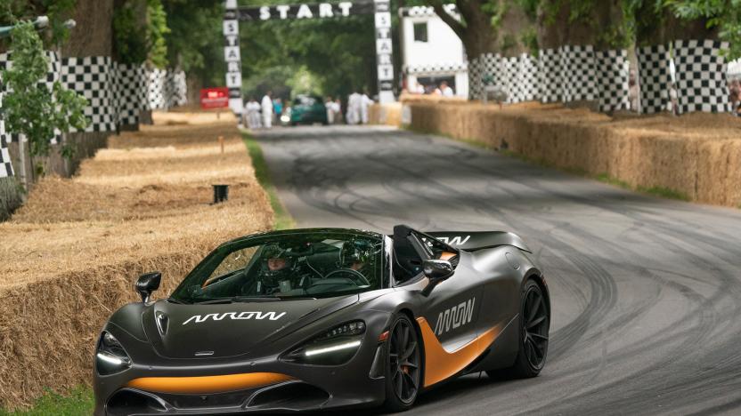 McLaren 720S at Goodwood festival modified for paralyzed driver Sam Schmidt