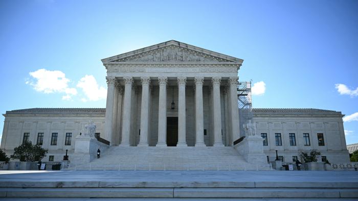 The US Supreme Court on July 1, 2024, in Washington, DC. The US Supreme Court is expected to rule Monday on the most highly anticipated decision of its term -- a ruling "for the ages" on whether Donald Trump, as a former president, is immune from prosecution.  . (Photo by Drew ANGERER / AFP) (Photo by DREW ANGERER/AFP via Getty Images)