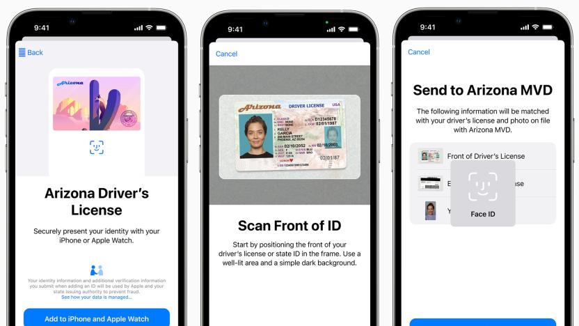 Apple Wallet driver's license in Arizona