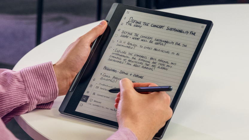 Lenovo Smart Paper e-ink notepad and stylus