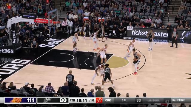 Zach Collins with an assist vs the Phoenix Suns