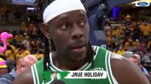 EXCLUSIVE: Holiday reacts to C's overcoming 18-pt deficit to win Game 3