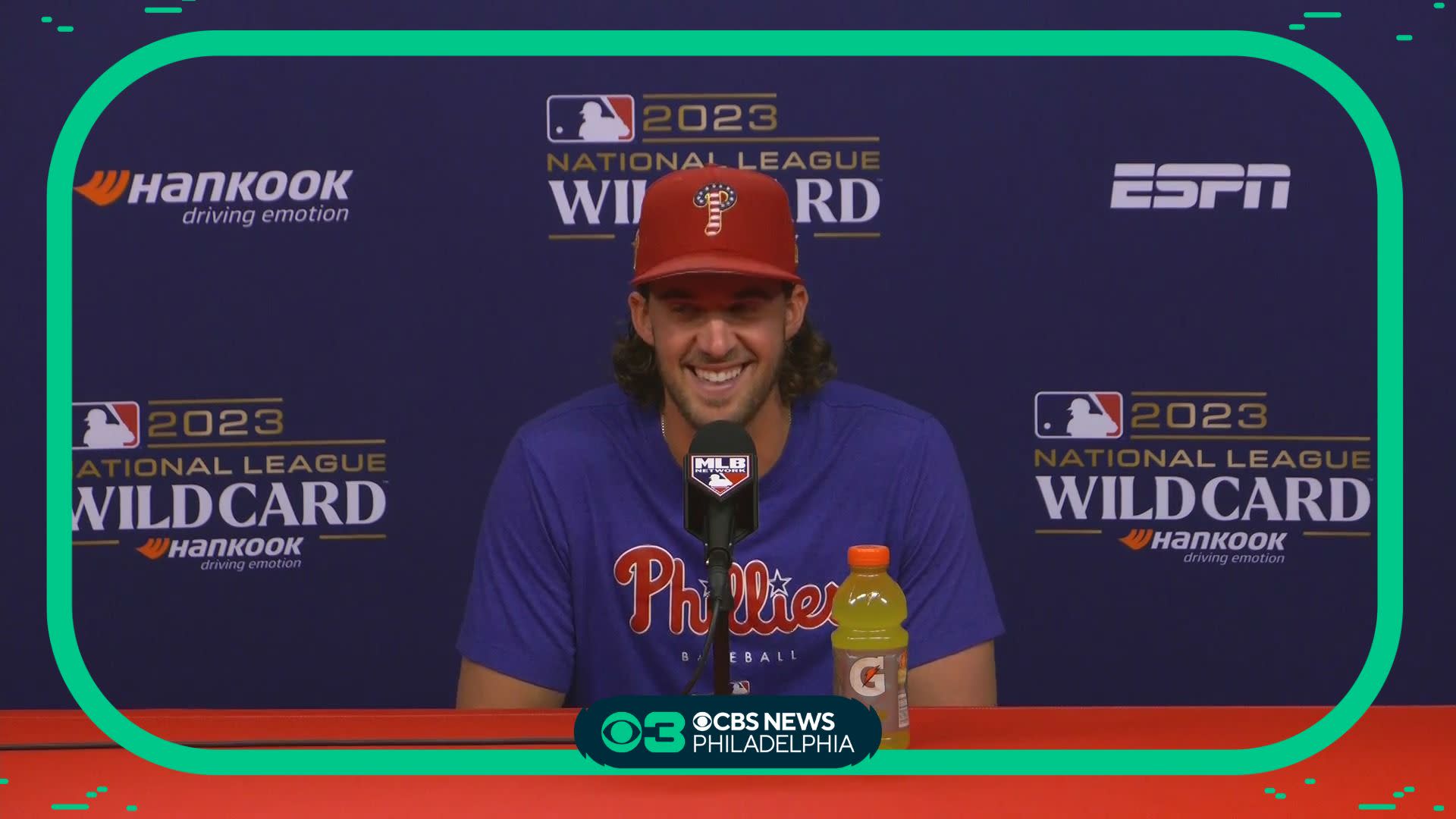 Aaron Nola Philadelphia Phillies name and number 2023 shirt