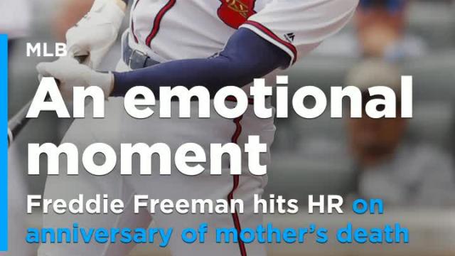 Braves 1B Freddie Freeman homers on anniversary of mother's death