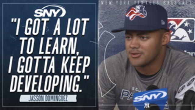 New York Yankees Promote Prospect Jasson Dominguez to Double-A Somerset  Patriots - Sports Illustrated NY Yankees News, Analysis and More