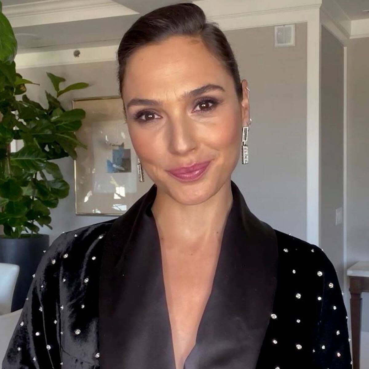 Pregnant Gal Gadot Shows Off Baby Bump While Lounging at Work